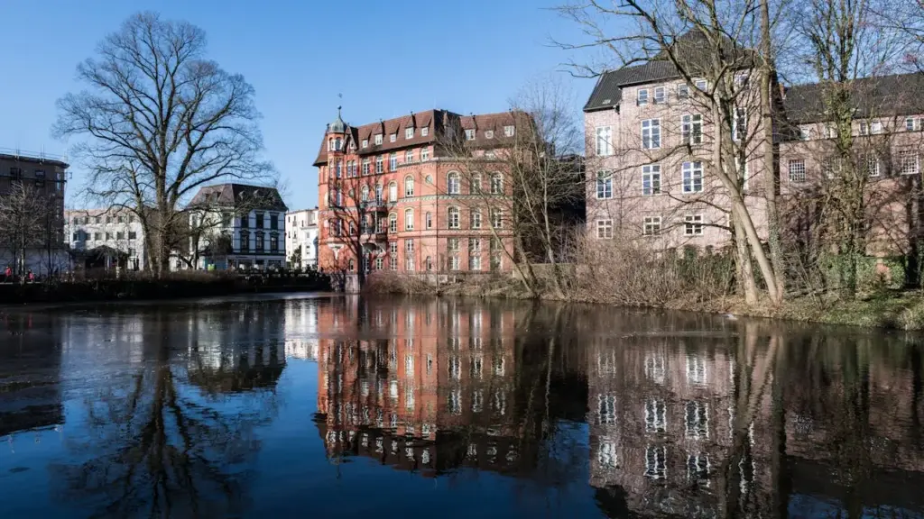 Das Foto zeigt die Innenstadt von Bergedorf